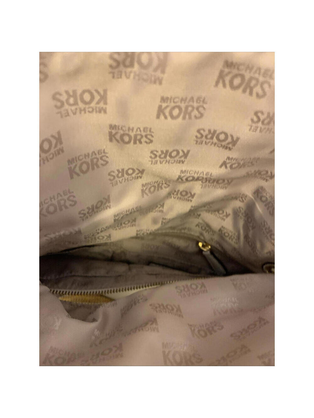 Michael Kors Stockard Vanilla Leather Convertible Shoulder Bag Purse EUC - Picture 5 of 9